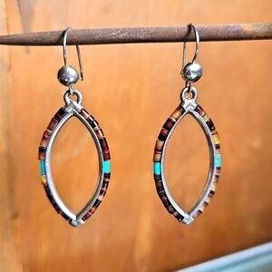 Native American Beaded Dangle Earrings